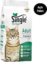 Single Gurme 1 kg Yetişkin Kedi Maması - Açık Paket