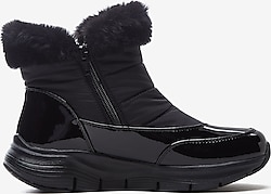 Skechers Arch Fit Smooth Cool Puff 167252-BBK Siyah Kadın Bot