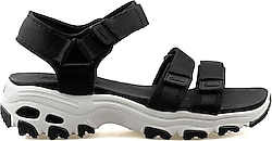 Skechers D'lites Fresh Catch 31514-BLK Siyah Kadın Sandalet