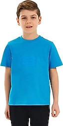 Skechers Essentials SK232080 Kısa Kollu Bisiklet Yaka Çocuk Tişört