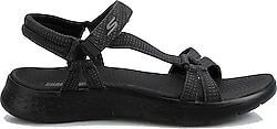 Skechers Go Walk Flex Sandal Sublime 141451-BBK Siyah Kadın Sandalet