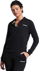 Skechers New Basics S212186-001 Siyah Kadın Eşofman Üstü
