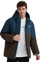 Skechers Outerwear Padded S232059 Kapüşonlu Erkek Mont