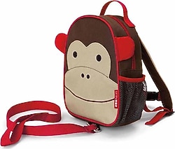 Skip Hop Zoo Maymun Mini Emniyet Kemerli Çocuk Sırt Çantası
