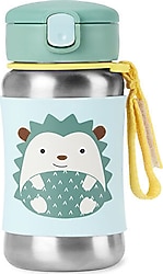 Skip Hop Zoo Kirpi 350 ml Pipetli Paslanmaz Çelik Suluk