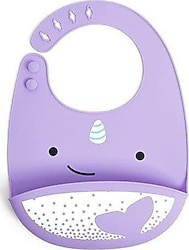Skip Hop Zoo Silikon Önlük Narwhal