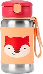 Skip Hop Zoo Tilki 350 ml Pipetli Paslanmaz Çelik Suluk