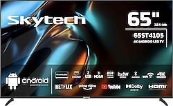 Skytech 65ST4105 4K Ultra HD 65" 165 Ekran Uydu Alıcılı Android Smart LED TV