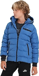 Slazenger Captain Kapüşonlu Çocuk Şişme Mont