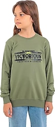 Slazenger Duna IN Haki Çocuk Sweatshirt