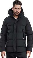 Slazenger Gafar Kapüşonlu Erkek Şişme Mont