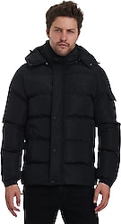 Slazenger Galal Kapüşonlu Erkek Şişme Mont