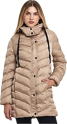 Slazenger Gwen ST23JK019 Kapüşonlu Kadın Şişme Mont