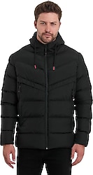 Slazenger Haifa IN ST23JE003 Kapüşonlu Erkek Şişme Mont