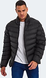 Slazenger Hear IN ST23JE026-500 Siyah Erkek Şişme Mont