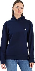 Slazenger Kathy IN Kapüşonlu Lacivert Kadın Sweatshirt