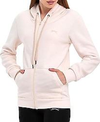 Slazenger Katya Kapüşonlu Ekru Kadın Eşofman Üstü