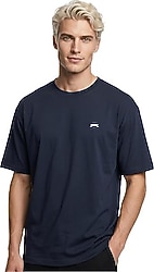 Slazenger Keane Kısa Kollu Bisiklet Yaka Erkek Oversize Tişört