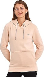 Slazenger Keshian IN Kapüşonlu Bej Kadın Sweatshirt