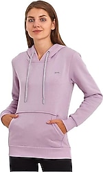 Slazenger Keshian IN Kapüşonlu Lila Kadın Sweatshirt