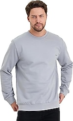Slazenger Koral IN Gri Erkek Sweatshirt