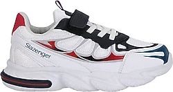 Slazenger Kufa I Beyaz-Lacivert Çocuk Spor Ayakkabı