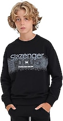 Slazenger Last Siyah Çocuk Sweatshirt