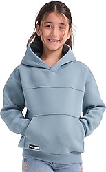 Slazenger Lene Kapüşonlu Mavi Çocuk Sweatshirt