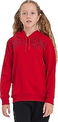 Slazenger Letto Kapüşonlu Kırmızı Çocuk Sweatshirt