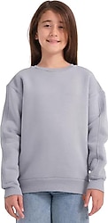 Slazenger Logan Gri Çocuk Sweatshirt