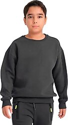 Slazenger Logan Koyu Gri Çocuk Sweatshirt