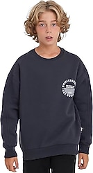 Slazenger Lone Koyu Gri Çocuk Sweatshirt