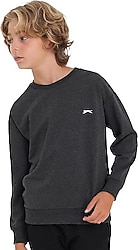 Slazenger Luppa IN Koyu Gri Çocuk Sweatshirt