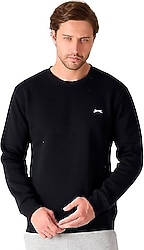 Slazenger Megar I Siyah Erkek Sweatshirt