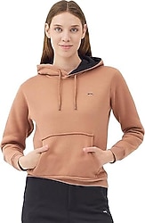 Slazenger Misty I Kapüşonlu Camel Kadın Sweatshirt
