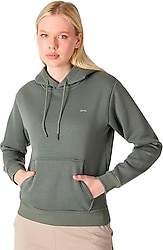 Slazenger Misty I Kapüşonlu Haki Kadın Sweatshirt