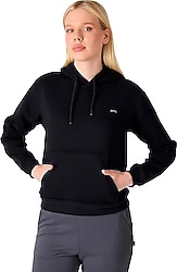 Slazenger Misty I Kapüşonlu Siyah Kadın Sweatshirt