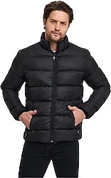 Slazenger Nadım I ST22JE017-500 Siyah Erkek Şişme Mont