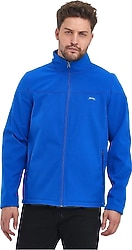 Slazenger Rapido ST23JE037-480 Saks Mavi Erkek Softshell Mont