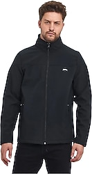 Slazenger Rapido ST23JE037-500 Siyah Erkek Softshell Mont