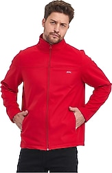 Slazenger Rapido ST23JE037-600 Kırmızı Erkek Softshell Mont