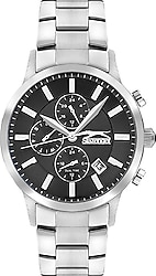 Slazenger SL.09.2264.2.05 Gümüş-Siyah Erkek Kol Saati