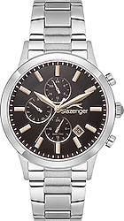 Slazenger SL.09.2264.2.10 Siyah-Gümüş Erkek Kol Saati