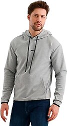 Slazenger Vadimir Kapüşonlu Gri Erkek Sweatshirt