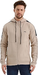Slazenger Valerya Bej Erkek Eşofman Üstü