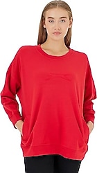 Slazenger Vikenti SW Kırmızı Kadın Overize Sweatshirt