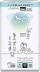 Sleepy Bio Natural 7 Numara XX Large 40'lı Bebek Bezi