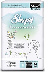 Sleepy Bio Natural Premium Plus Normal 24'lü Hijyenik Ped
