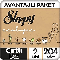 Sleepy Ecologic 2 Numara Mini 68'li 3 Adet Bebek Bezi
