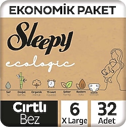 Sleepy Ecologic 6 Numara Xlarge 32'li Bebek Bezi